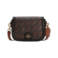 COACH 蔻驰 女士单肩马鞍包 C4059 IMBLK 黑色 中号