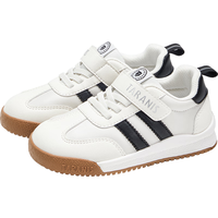 泰兰尼斯童鞋秋季新款儿童运动鞋中大童慢跑鞋男校园小白鞋女童综合德训鞋 白/黑 26 内长16cm适合脚长15cm