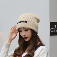 达芬奇密码 秋冬保暖纯色针织毛线帽
