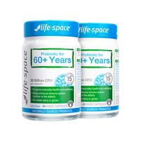 益倍适life space 老年益生菌胶囊300亿活菌大顺菌60粒*2瓶/套呵护肠胃澳洲