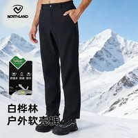 诺诗兰 白桦林 三防加绒软壳裤 加厚 男女款