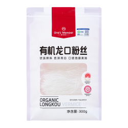 1号会员店 火锅烧烤食材 有机龙口粉丝  有机龙口粉丝（） 袋装