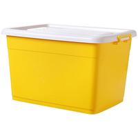 巧能 轻收系列 带滑轮收纳箱 100L 黄色笑脸