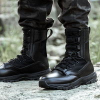 目击者 超轻作战靴男战术靴轻型户外登山鞋女高帮防滑战鞋特战作训 战靴 超轻【皮面】 39