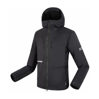 猛犸象（MAMMUT）【艾格极限】Eiger 男士户外轻量休闲连帽抓绒保暖外套 黑色