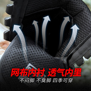 目击者 超轻作战靴男战术靴轻型户外登山鞋女高帮防滑战鞋特战作训 战靴 超轻【翻毛皮面】 40