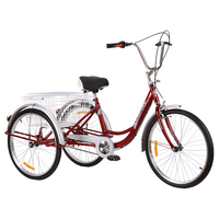 琦利 三轮自行车中老人脚蹬三轮自行车成人轻便人力脚踏买菜代步三轮 2