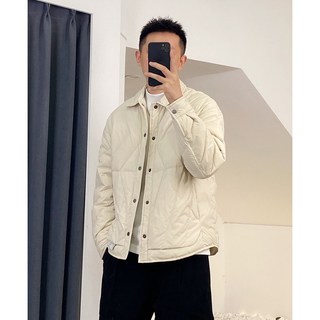轻薄羽绒服男秋冬潮流宽松男士翻领外套舒适轻便保暖冬装上衣 23801黑色羽绒服 M