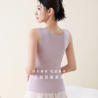 俞兆林德绒速热秋冬季加绒加厚保暖背心女士内衣无痕打底衫保暖衣