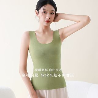 俞兆林德绒速热秋冬季加绒加厚保暖背心女士内衣无痕打底衫保暖衣