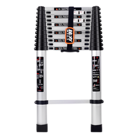 比力梯子加厚铝合金多功能一字型伸缩梯竹节梯家用梯工程梯升降直梯 德标加强版 5.3米