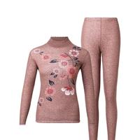 恒源祥保暖内衣男套装加绒加厚印花中老年女士内衣冬季保暖抗寒