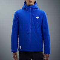 内道热核带帽棉服男女保暖秋冬双向拉链跑步训练运动外套