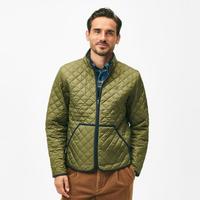 布克兄弟 Brooks Brothers 男士24冬款菱格绗缝刺绣logo棉服外套
