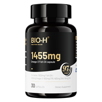 Bio-H佰澳和小黑瓶97%omega3深海鱼油软胶囊30粒*两瓶高浓欧米茄