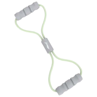 李宁8字拉力器拉力带八字拉伸弹力带男女练背练扩胸器材 动力绿