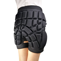 酷峰滑雪护臀垫防摔加厚屁股垫儿童轮滑滑冰溜冰护具成人滑板全套装备 黑色加厚版M（体重55-115斤）