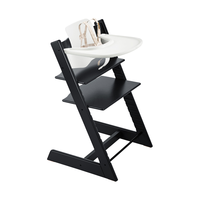 STOKKE 思多嘉儿 100124 婴儿Tripp Trapp成长椅+Baby Set套件+安全带 黑色