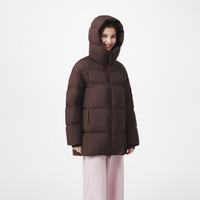 坦博尔2025冬季新泡芙羽绒服女短款款加厚保暖连帽面包服外套5530582Z