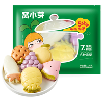 窝小芽 彩蔬卡通馒头 水果款 220g