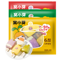 窝小芽 彩蔬卡通馒头 水果款 220g+动物款 220g+雪糕款 240g