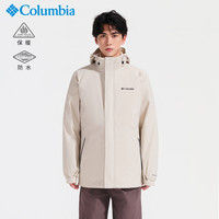 Columbia 三合一男秋冬热能防水700蓬羽绒外套XE1504 278XL