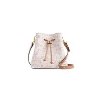 Fion/菲安妮老花水桶包女抽绳轻奢感休闲通勤单肩斜挎包包