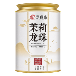 承道铭 茶叶茉莉花茶茉莉龙珠 罐装100g