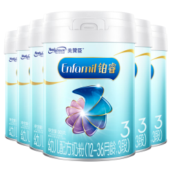 美赞臣 铂睿3段 a2蛋白 幼儿配方奶粉(12-36月) 909g*6罐 加量装 DHA