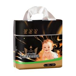 1号会员店 丝柔黑金纸尿裤L30片 大码黑金帮尿不湿蚕丝 超薄透气 L 30片
