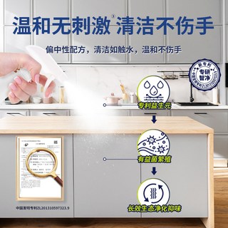 立白奇易洁多用途清洁喷雾300ml/高效瓦解污渍免水洗温和除菌99.9