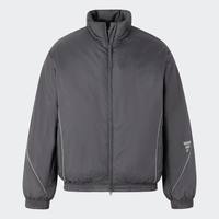 Adidas阿迪达斯男款外套反光条宽松休闲拼接保暖立领棉服 JY0211【5天内】