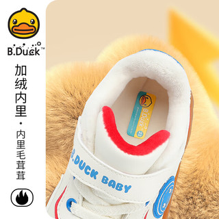  B.Duck/小黄鸭 加绒 儿童运动鞋  23 码 适合脚长13.5-14.0cm 米红