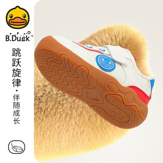  B.Duck/小黄鸭 加绒 儿童运动鞋  23 码 适合脚长13.5-14.0cm 米红