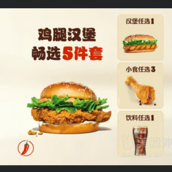 汉堡王 鸡腿汉堡畅选5件套