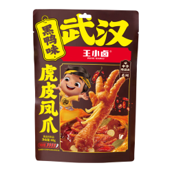 王小卤 虎皮凤爪 黑鸭味 840g 休闲零食