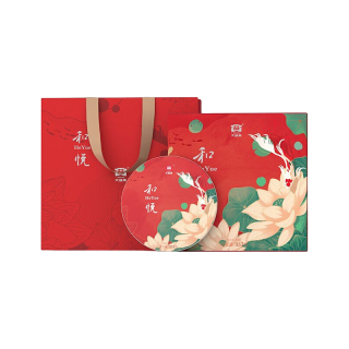 大益 茶叶普洱茶饼茶 4年陈料 和悦生茶357g/饼 茶叶礼盒