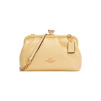 COACH 蔻驰 女士单肩斜挎包 C2875 IMBLK 黄色 小号