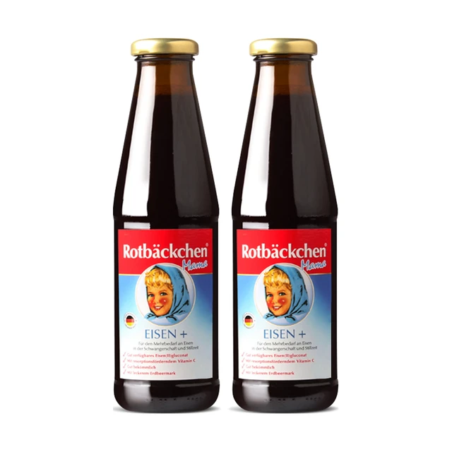  小红脸 Rotbäckchen 德国 铁剂   450ml*2瓶 女性铁 瓶装 900ml