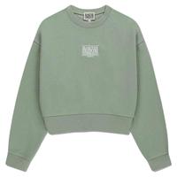 MARITHE经典小LOGO卫衣 潮流落肩袖简约圆领短款25年秋款减龄韩系