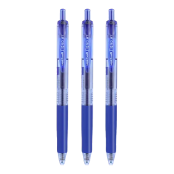 uni UMN-138 按动中性笔 蓝色 0.38mm 3支装