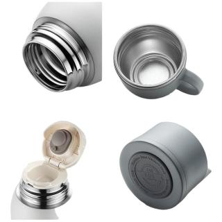 富光 保温杯男女316不锈钢大容量简约便携 悦动灰1000ml