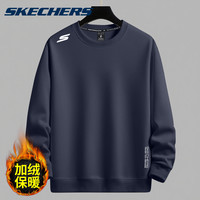 斯凯奇 男款圆领套头长袖T恤衫