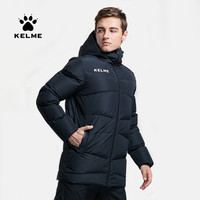 卡尔美 男款连帽保暖羽绒服