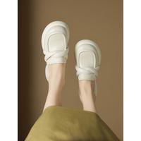 Lily Brown 女士小皮鞋 高跟厚底懒鞋 2025