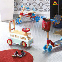 vilac 手推学步推车宝宝手推车玩具消防车婴儿周岁礼物 1.5+
