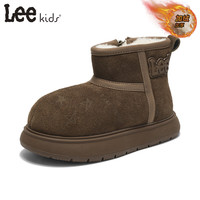 LEE KIDS 儿童加绒防滑雪地靴  巧克力棕色