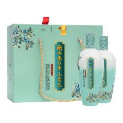 衡水老白干 小青花礼盒 老白干香型白酒 50度 500ml*2瓶 整箱 节日送礼