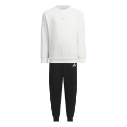 adidas 简约舒适 女中童运动休闲套装