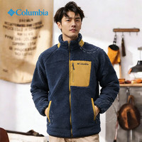 Columbia 抓绒衣男秋冬防风保暖立领外套